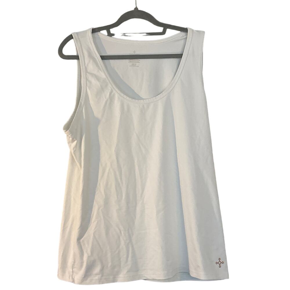 Tommie Copper Women’s Core Compression Tank Top Size 4X White Athletic Leisure